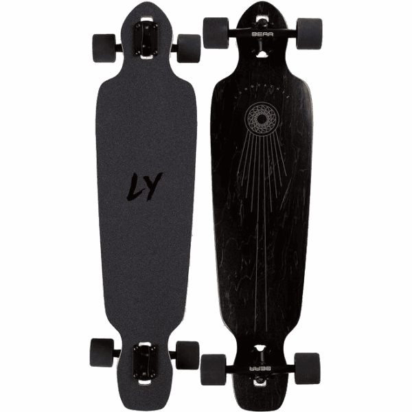 landyachtz longboard battle axe 38 black space book 38.2×9.4