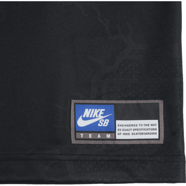 nike sb polo dri-fit knit jersey jacquard (black/sail)