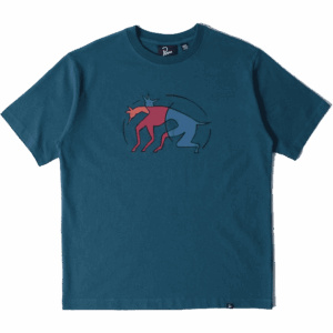 parra tee shirt the zoomies (mallard green)
