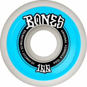 bones wheels 100’s sidecuts v5 100a 52mm