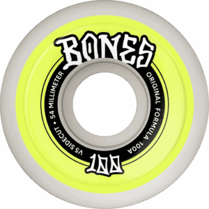 bones wheels 100’s sidecut v5 100a 54mm