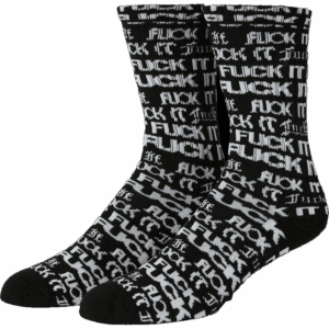 huf socks fuck it flyer (black)