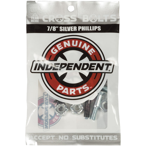 independent bolts genuine parts cross (black/silver) 7/8 independent bolts genuine parts cross (black/silver) 7/8