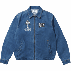butter goods jacket peanuts spike (distressed indigo)