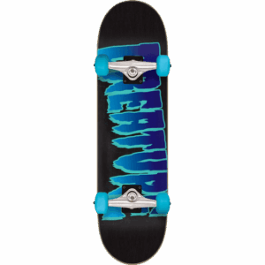creature skateboard complete logo (black/blue) 7.5