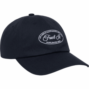 huf cap 6 panel curved visor atelier crest (navy)