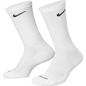 nike sb socks everyday plus cushioned (white/black)