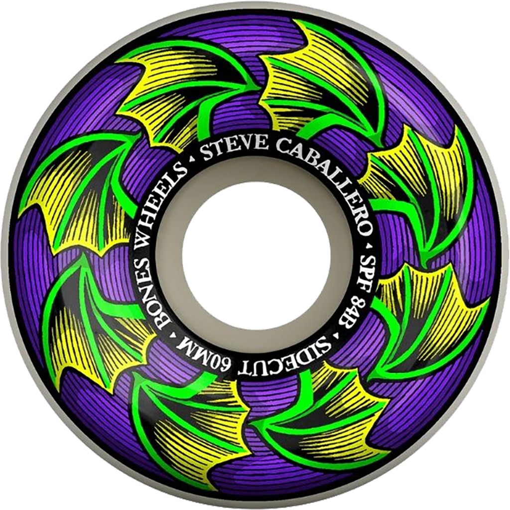 bones wheels spf bat wings steve caballero sidecut 84b 60mm bones wheels spf bat wings steve caballero sidecut 84b 60mm
