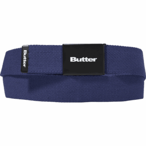 butter goods belt woven logo (navy)