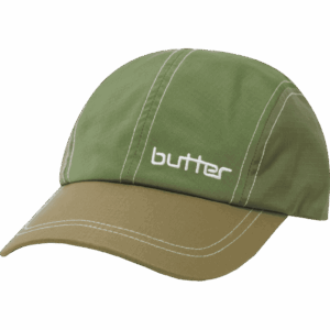 butter goods cap 4 panel  primary (green/tan)