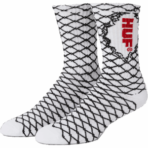 huf socks broken fence (white)
