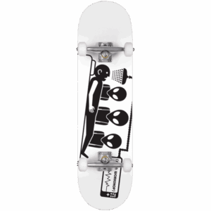 alien workshop skateboard complete abduction (white) 7.75
