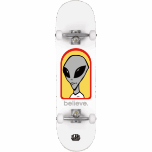 alien workshop skateboard complete believe (white) 8