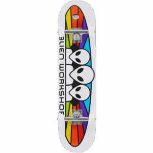 alien workshop skateboard complete spectrum (white) 7.75