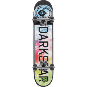 darkstar skateboard complete kids mini timeworks (tie dye) 6.5