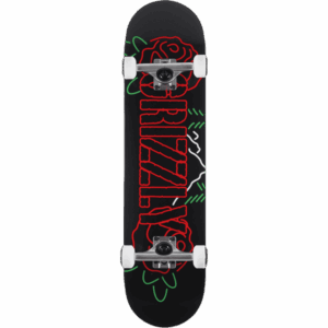 grizzly skateboard complete rosebud (black) 8