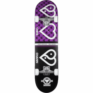 heart supply skateboard complete planet heart chris chann 7.75