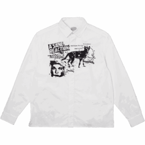 hoddle shirt long sleeves woven a sane reaction (oxford white)