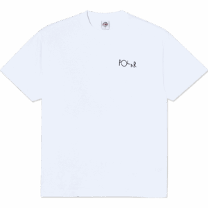 polar tee shirt fill logo happy sad (white)