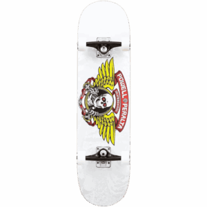 powell peralta skateboard complete winged ripper (silver) 8