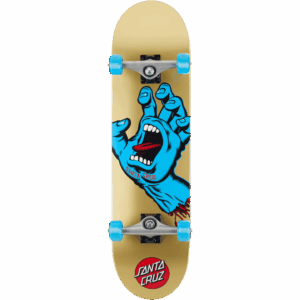santa cruz skateboard complete screaming hand 8.25