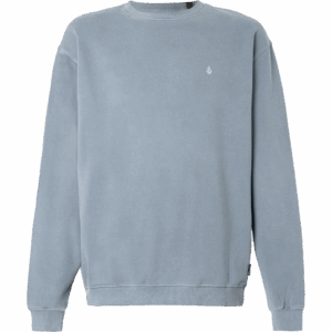 volcom sweatshirt crew single stone (blue wash)