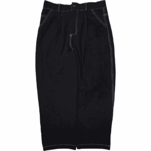 televisi star pants denim baggy fitted waist eros (washed black)