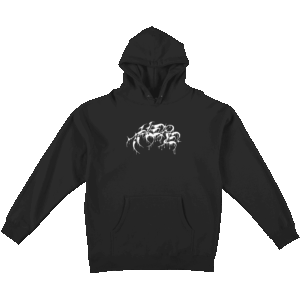 there sweatshirt hood peace (black)