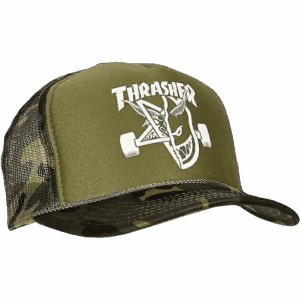 thrasher cap spitfire trucker mesh thrash & burn (camo)