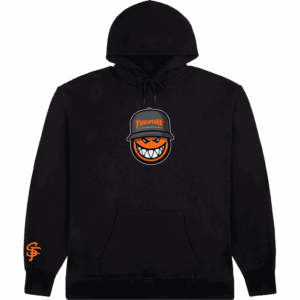 thrasher sweatshirt spitfire hood sf loc (black)