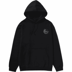 huf sweatshirt hood digital domain (black)