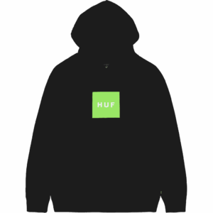huf sweatshirt hood essentials box logo (black)