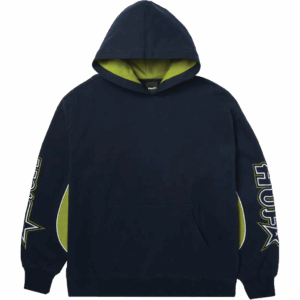 huf sweatshirt hood heavyweight galaxy (navy)