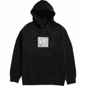 huf sweatshirt hood tresspass (black)