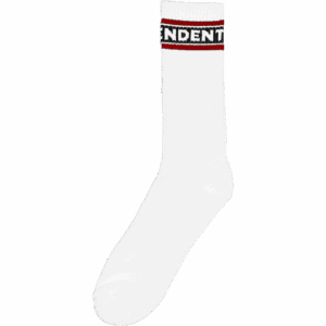 independent socks bar logo (white)