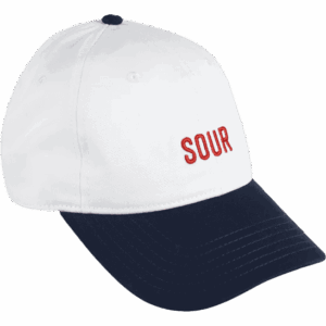sour cap 6 panel army (white)