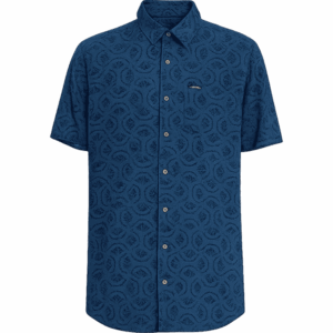 volcom shirt short sleeves scaler stone (midnight blue)