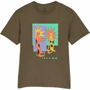 volcom tee shirt bsc longo cats (sage leaf)