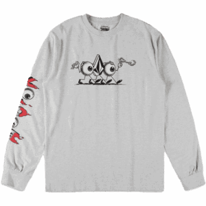 volcom tee shirt ls fa daniel sheppard budz (bone heather)