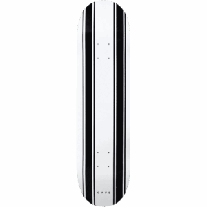 skateboard cafe board stripe (white/black) 8.25