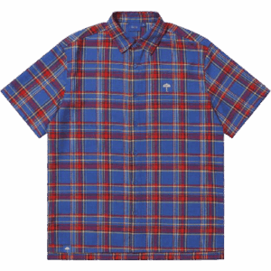 hélas shirt short sleeves laurent (checked blue)