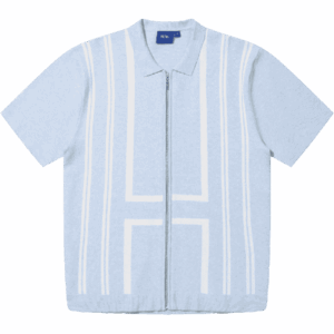 hélas shirt polo knit full zip aldo (light blue)
