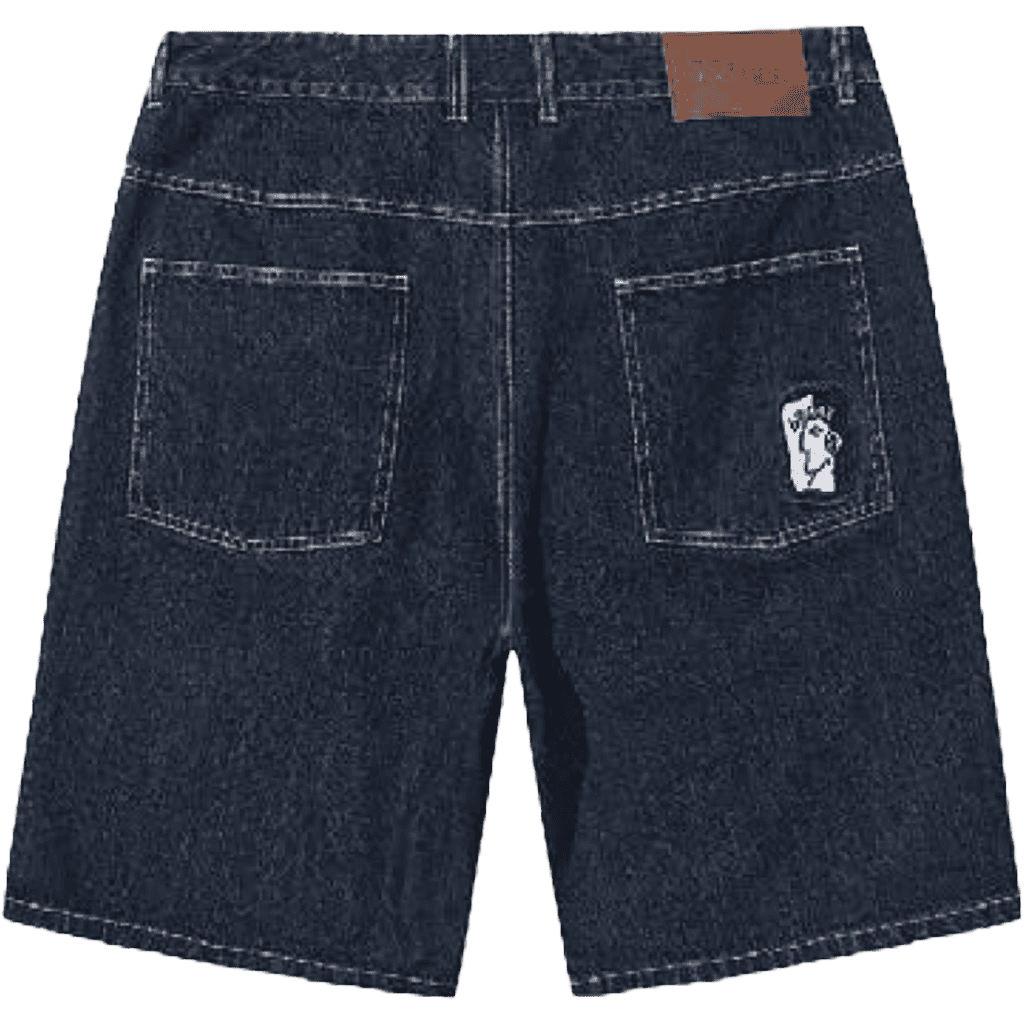 hélas short jeans dieu grec (washed navy) hélas short jeans dieu grec (washed navy)