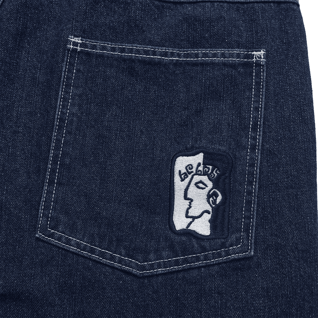 hélas short jeans dieu grec (washed navy) hélas short jeans dieu grec (washed navy)