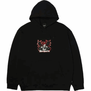 huf sweatshirt hood chaos (black)