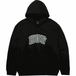 huf sweatshirt hood classic arch (black)