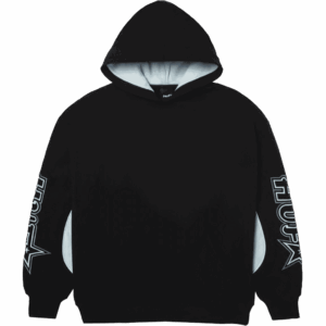 huf sweatshirt hood heavyweight galaxy (black)
