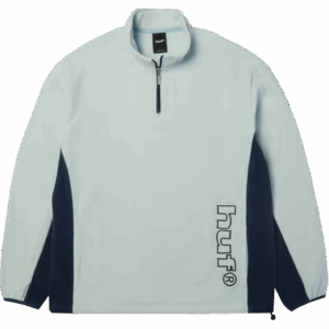 huf sweatshirt quarter zip polar basecamp fleece (sky blue)
