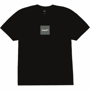 huf tee shirt box logo (black/grey)