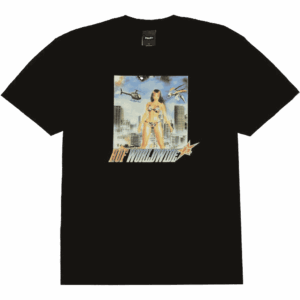 huf tee shirt in the skies (black)